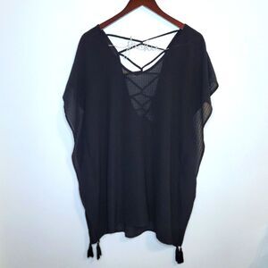 Kona Sol Black Coverup Size Small